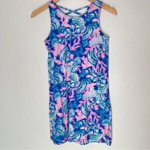 Lilly Pulitzer Floral Tropical Girl Dress Size XL 12/14